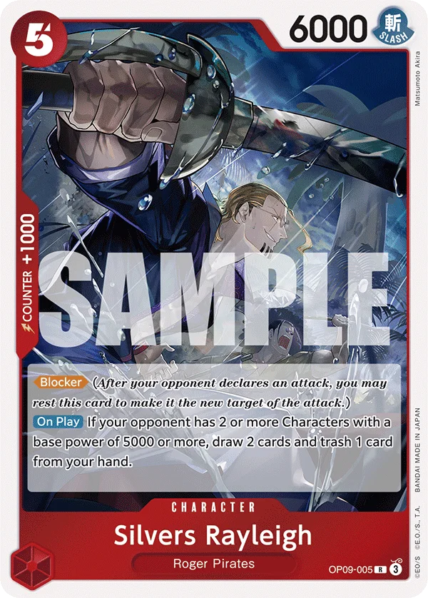 Silvers Rayleigh OP09-005 – One Piece Card Game Character