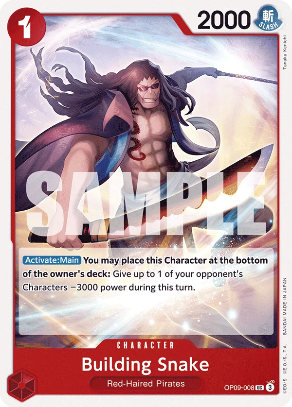 Building Snake OP09-008 – One Piece Card Game Character