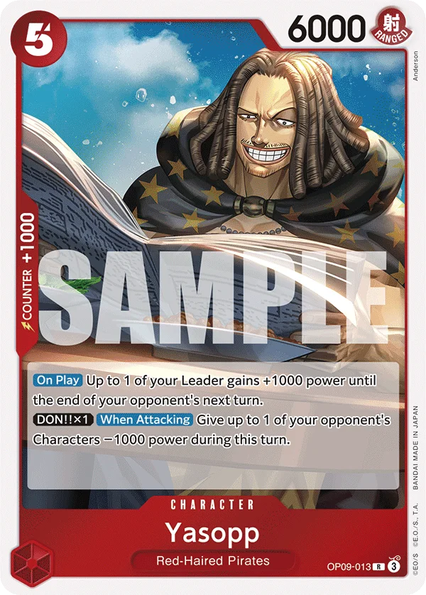 Yasopp OP09-013 – One Piece Card Game Character