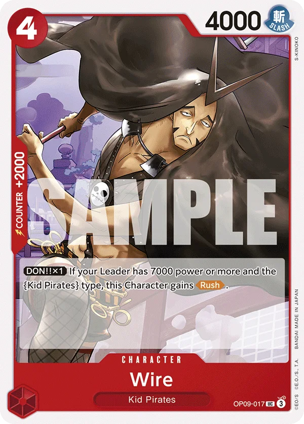 Wire OP09-017 – One Piece Card Game Character