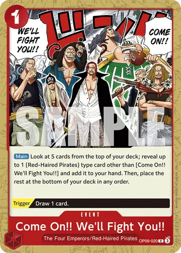 Come On!! We'll Fight You!! OP09-020 (Reprint)