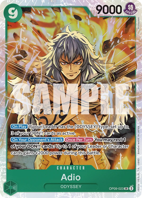 Adio OP09-023 – One Piece Card Game Character