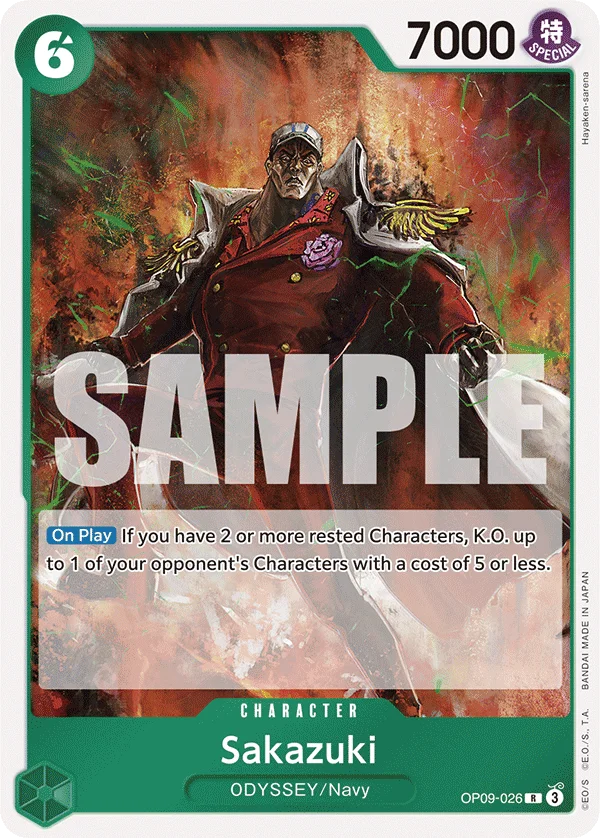 Sakazuki OP09-026 – One Piece Card Game Character