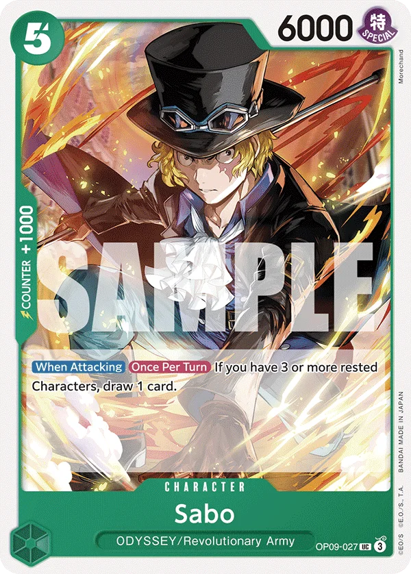 Sabo OP09-027 – One Piece Card Game Character