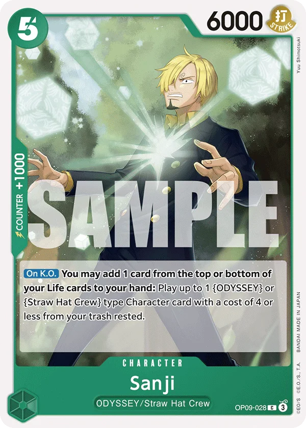 Sanji OP09-028 – One Piece Card Game Character