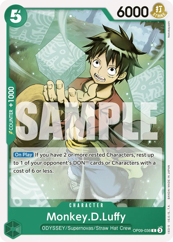 Monkey.D.Luffy OP09-036 – One Piece Card Game Character