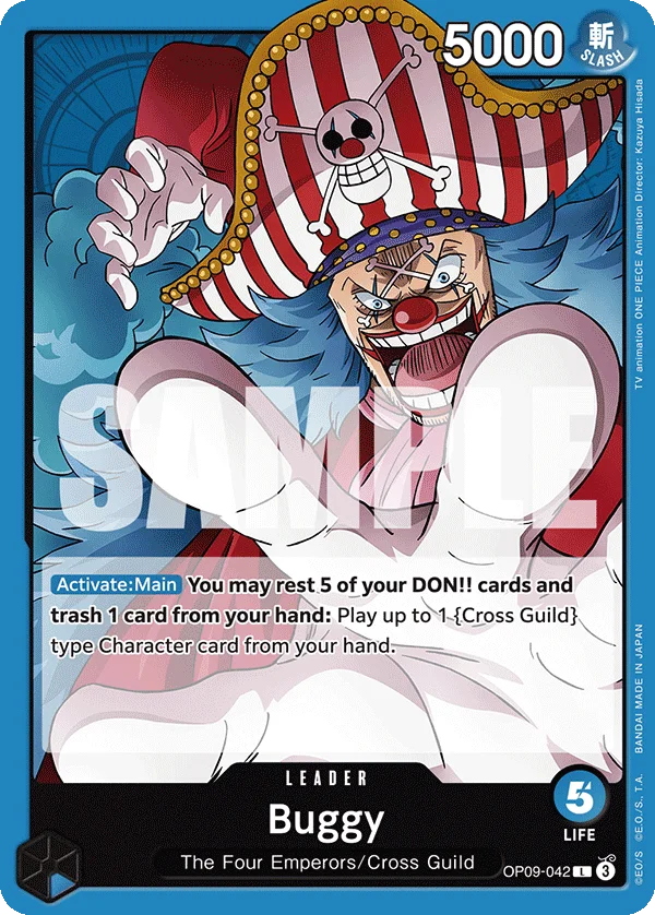 Buggy OP09-042 – One Piece Card Game Leader