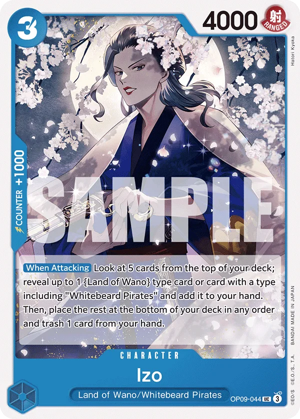 Izo OP09-044 – One Piece Card Game Character