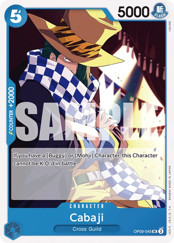 Cabaji OP09-045 – One Piece Card Game Character