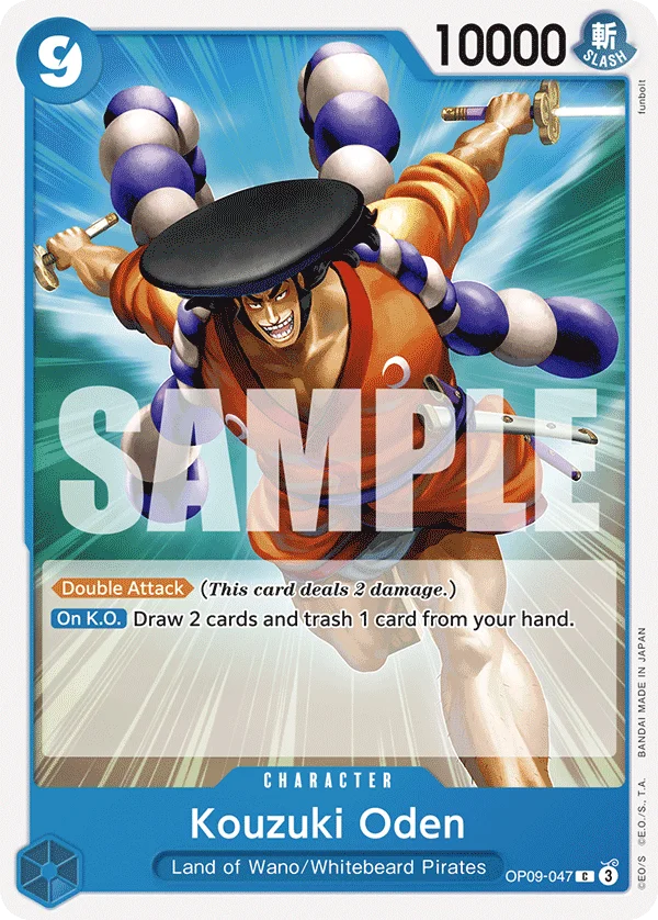 Kouzuki Oden OP09-047 – One Piece Card Game Character