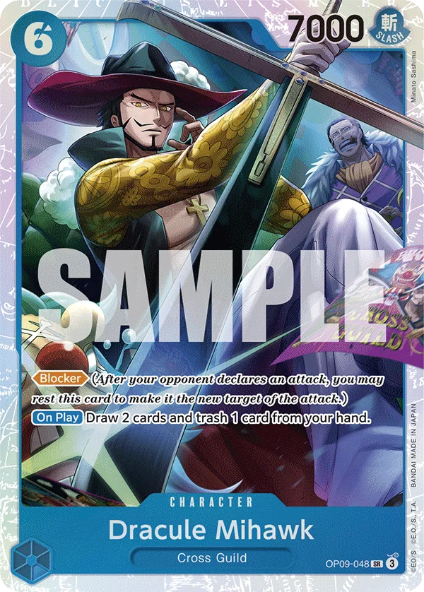 Dracule Mihawk OP09-048 – One Piece Card Game Character