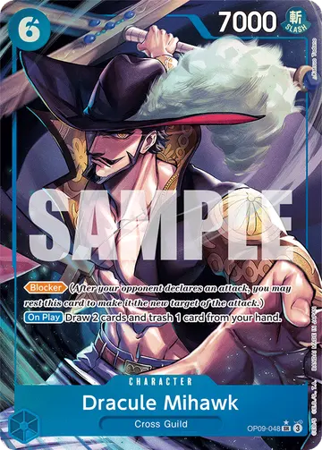 Dracule Mihawk OP09-048 (Alternate art)