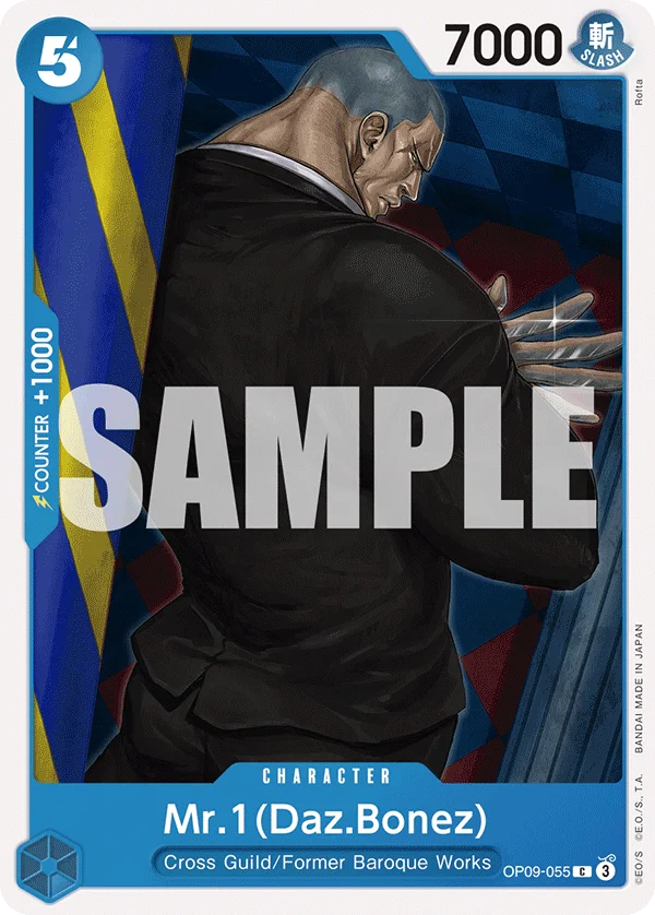Mr.1(Daz.Bonez) OP09-055 – One Piece Card Game Character