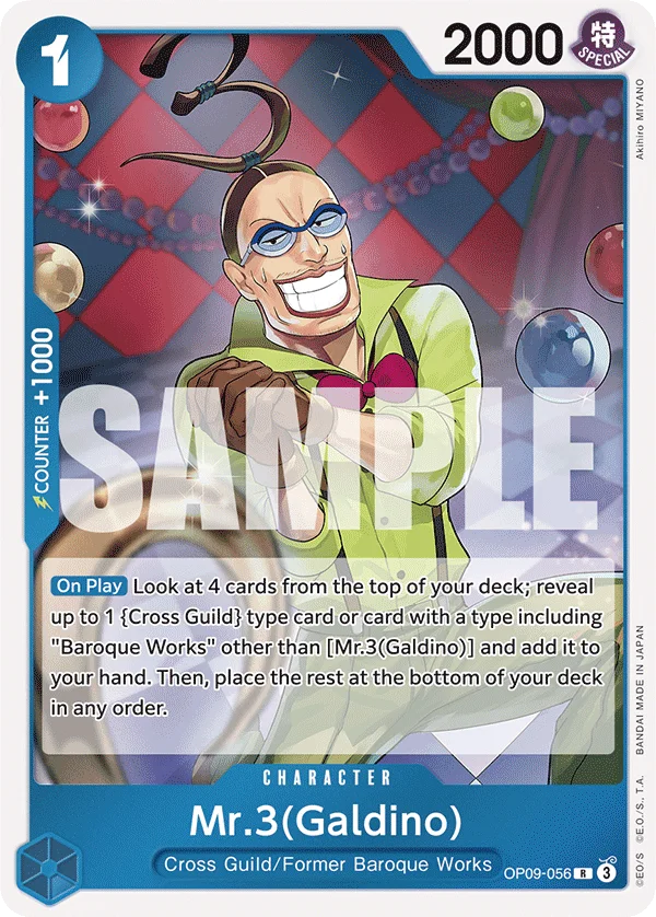 Mr.3(Galdino) OP09-056 – One Piece Card Game Character