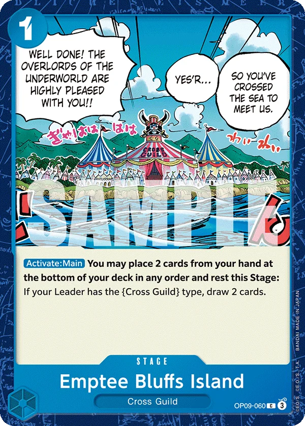 Emptee Bluffs Island OP09-060 – One Piece Card Game Stage
