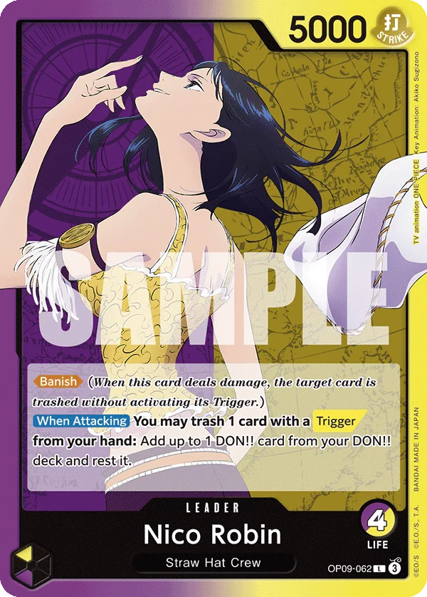 Nico Robin OP09-062 – One Piece Card Game Leader
