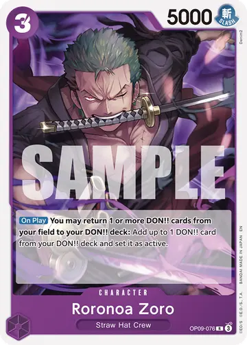 Roronoa Zoro OP09-076 (Reprint)