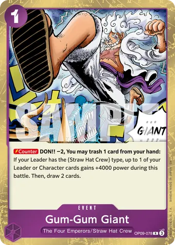 Gum-Gum Giant OP09-078 (Reprint)