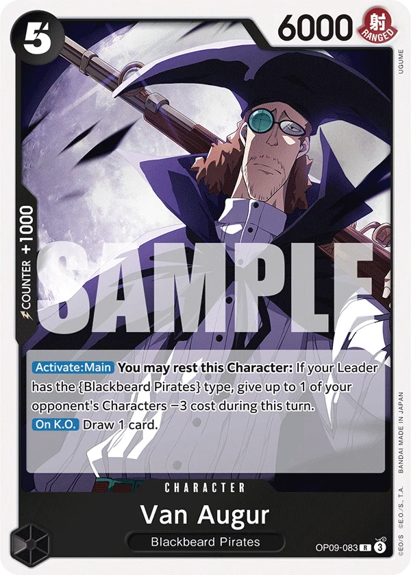 Van Augur OP09-083 – One Piece Card Game Character