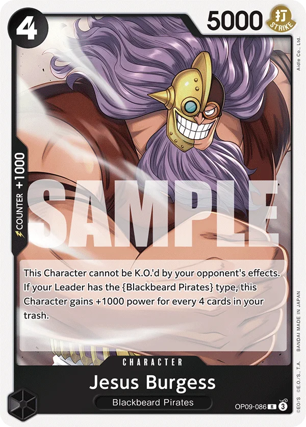 Jesus Burgess OP09-086 – One Piece Card Game Character