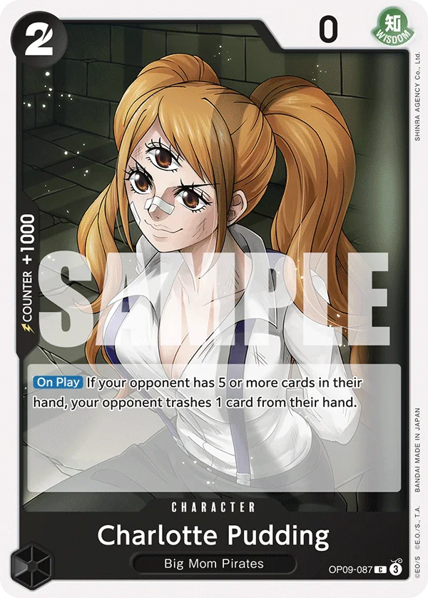 Charlotte Pudding OP09-087 – One Piece Card Game Character