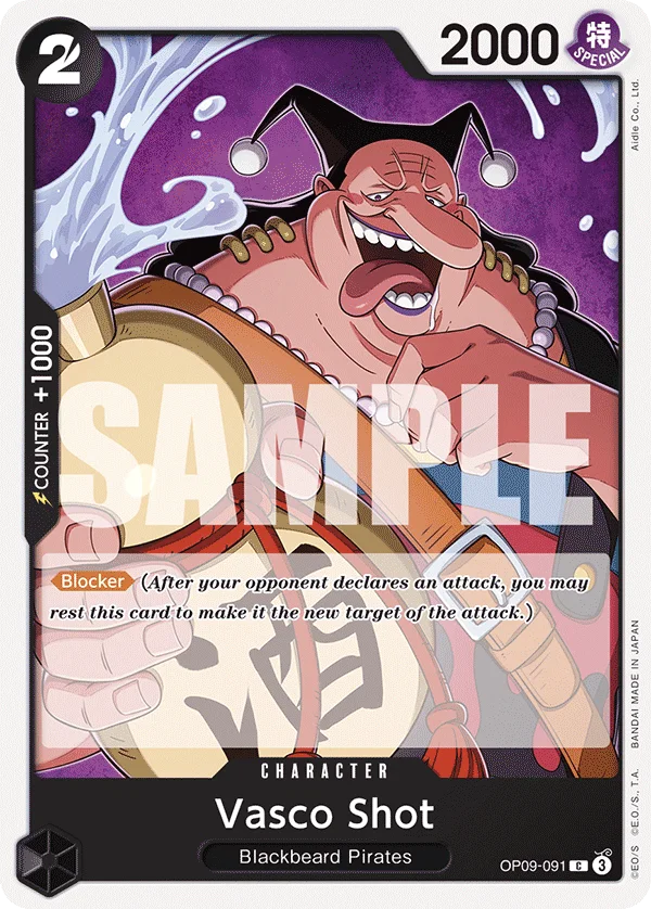 Vasco Shot OP09-091 – One Piece Card Game Character
