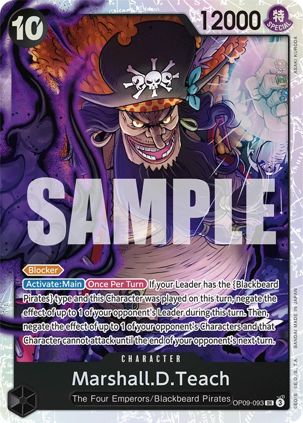 Marshall.D.Teach OP09-093 – One Piece Card Game Character
