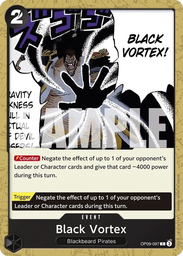 Black Vortex OP09-097 – One Piece Card Game Event