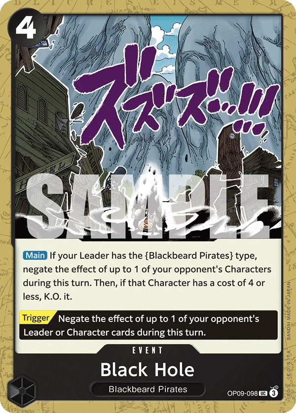 Black Hole OP09-098 – One Piece Card Game Event