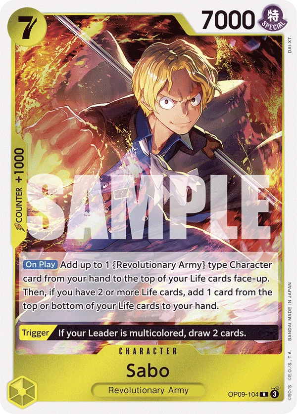 Sabo OP09-104 – One Piece Card Game Character