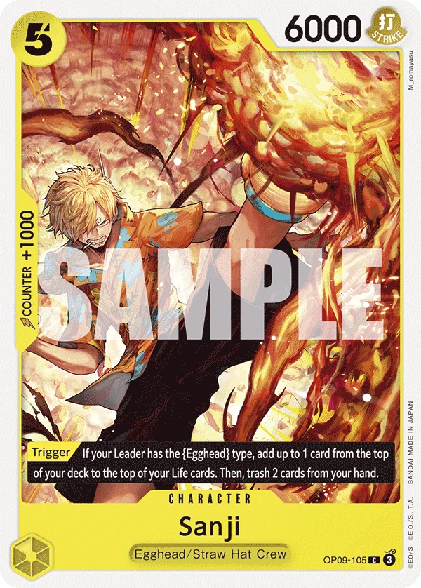 Sanji OP09-105 – One Piece Card Game Character