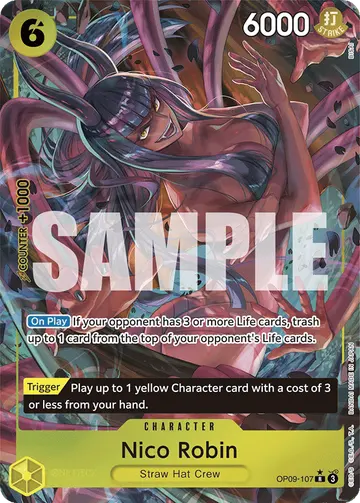Nico Robin OP09-107 (Alternate art)