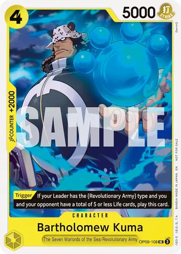Bartholomew Kuma OP09-108 (Alternate art)