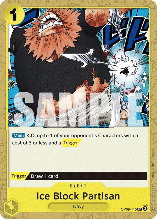 Ice Block Partisan OP09-115 – One Piece Card Game Event