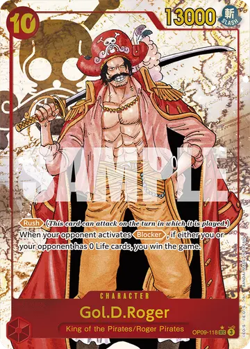 Gol.D.Roger OP09-118 (Alternate art)