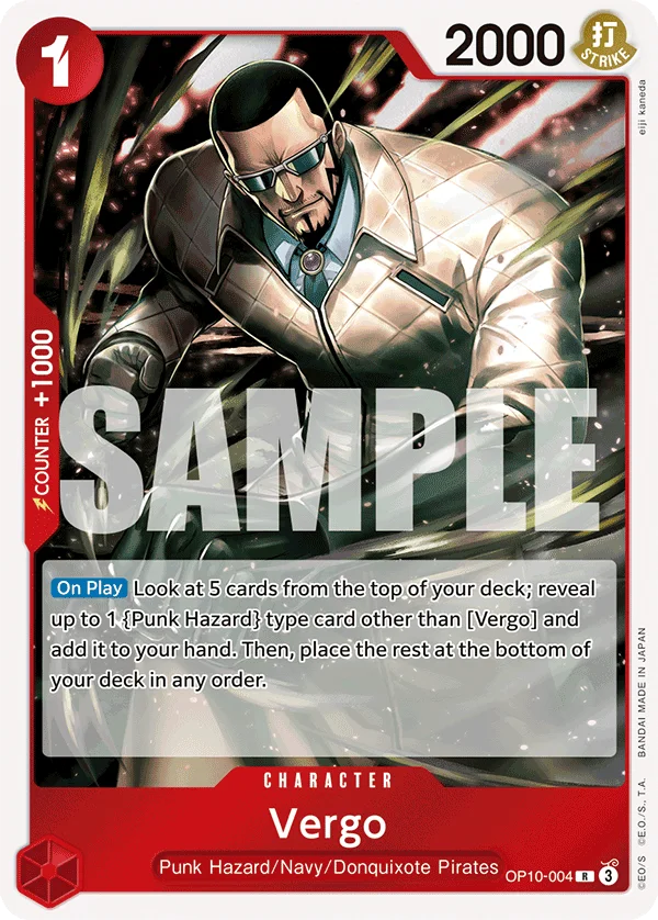Vergo OP10-004 – One Piece Card Game Character