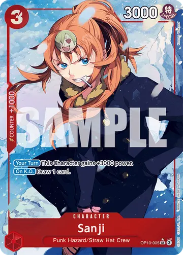 Sanji OP10-005 (Alternate art)