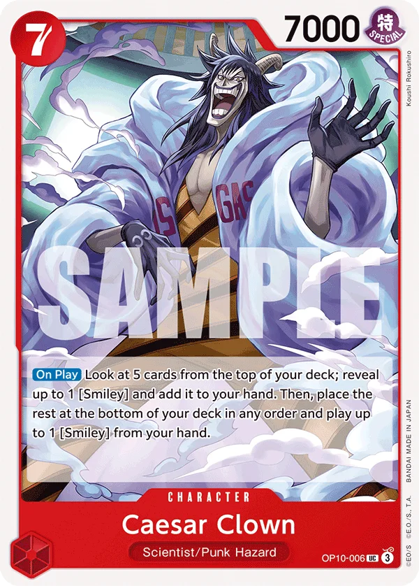 Caesar Clown OP10-006 – One Piece Card Game Character