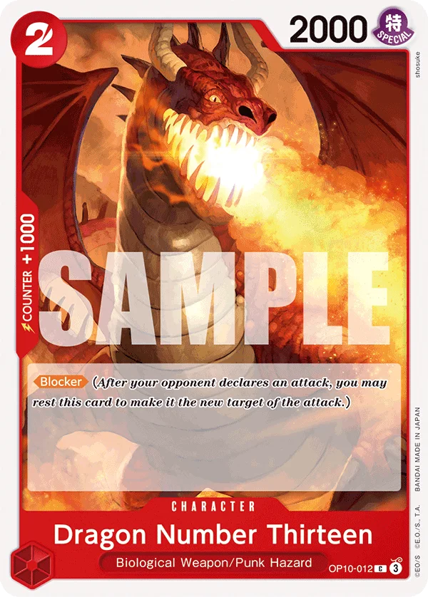 Dragon Number Thirteen OP10-012 – One Piece Card Game Character