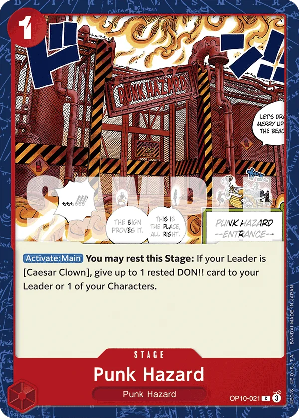 Punk Hazard OP10-021 – One Piece Card Game Stage