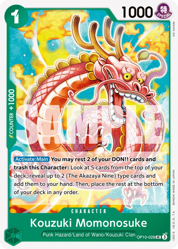 Kouzuki Momonosuke OP10-028 – One Piece Card Game Character