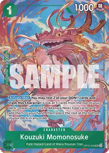 Kouzuki Momonosuke OP10-028 (Alternate art)