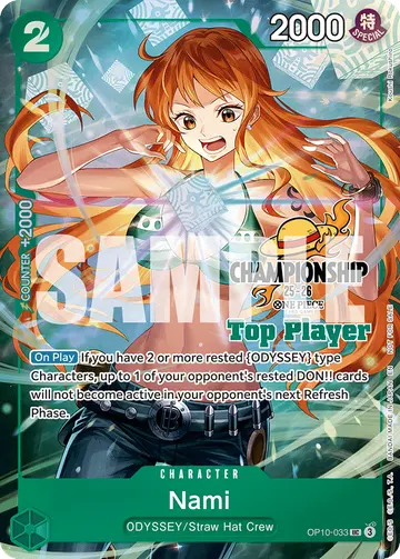 Nami OP10-033 (Alternate art)