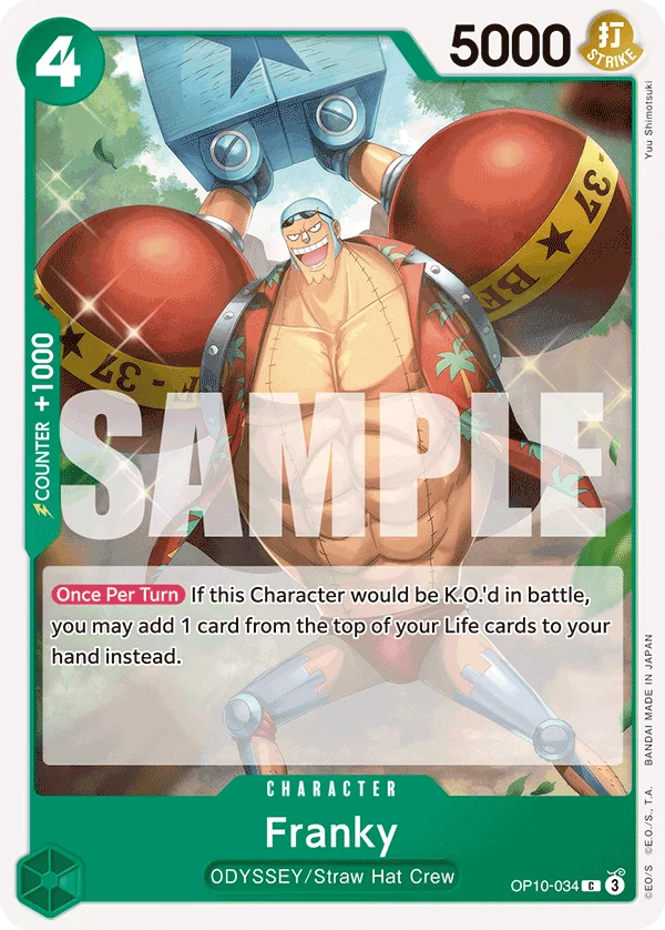 Franky OP10-034 – One Piece Card Game Character