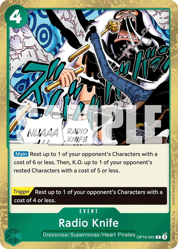 Radio Knife OP10-041 – One Piece Card Game Event