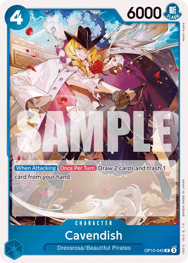 Cavendish OP10-045 – One Piece Card Game Character