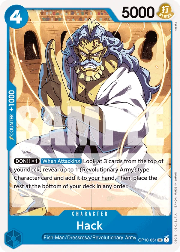 Hack OP10-051 – One Piece Card Game Character