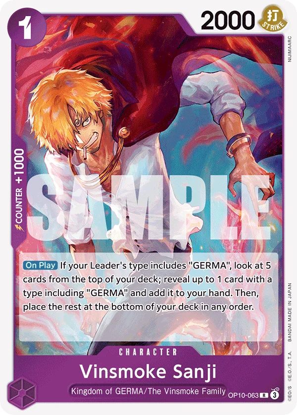 Vinsmoke Sanji OP10-063 – One Piece Card Game Character