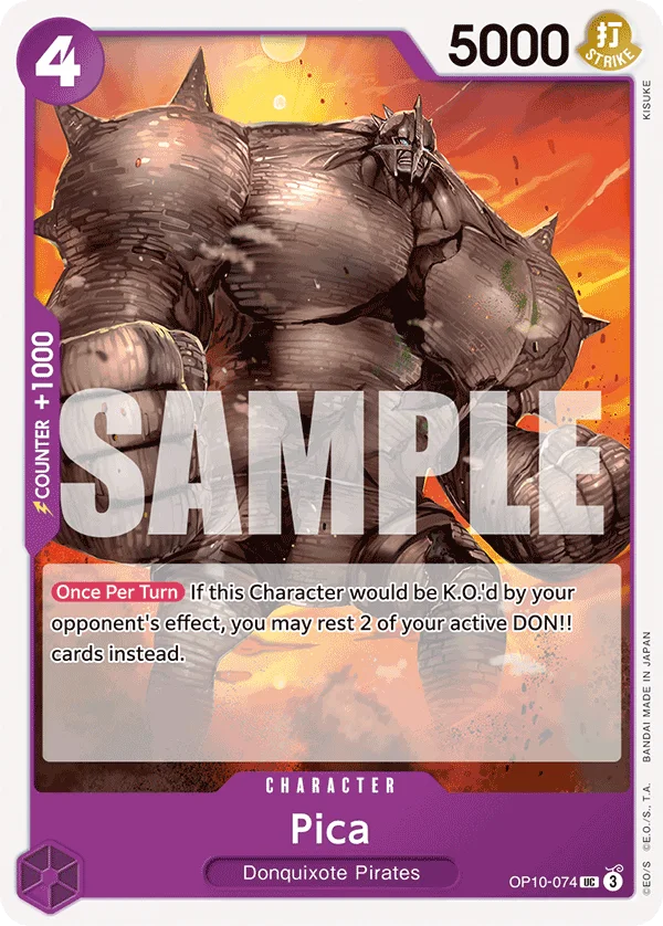 Pica OP10-074 – One Piece Card Game Character