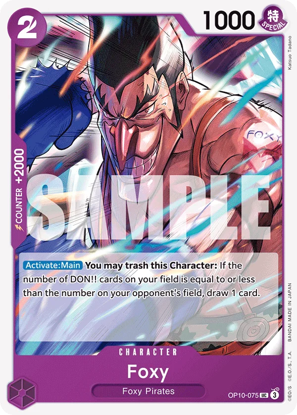 Foxy OP10-075 – One Piece Card Game Character